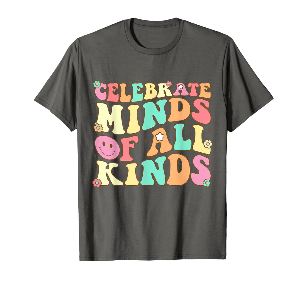 Celebrate Minds All Kinds Mental Health T-Shirt - Trendy Graphic Unisex - T-Shirt, Sweatshirt, Hoodie