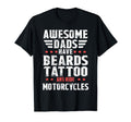 Awesome Dad Beard Tattoos And T-Shirt - Novelty Apparel for Adults - T-Shirt, Sweatshirt, Hoodie