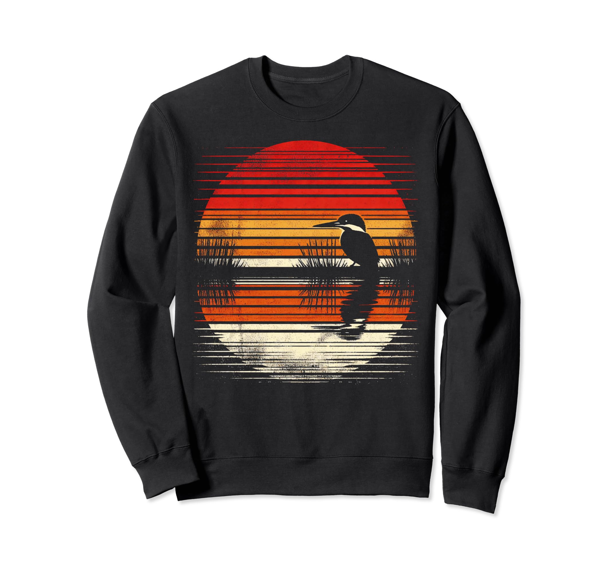 Kingfisher Bird Sunset Safari 70S Sweatshirt - Novelty Apparel Men Women - T-Shirt, Sweatshirt, Hoodie