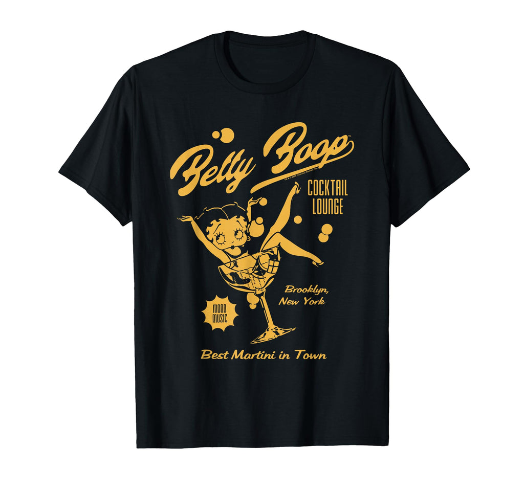 Betty Boop Cocktail Lounge Martini T-Shirt - Streetwear Style for Adults - T-Shirt, Sweatshirt, Hoodie