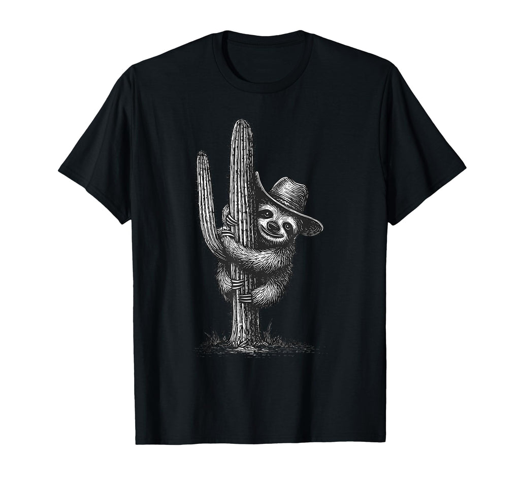 Sloth Cowboy Rodeo Cowgirl Western T-Shirt - Streetwear Style Unisex - T-Shirt, Sweatshirt, Hoodie