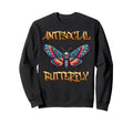 Antisocial Butterfly Sweatshirt - Trendy Graphic Men Women - T-Shirt, Sweatshirt, Hoodie