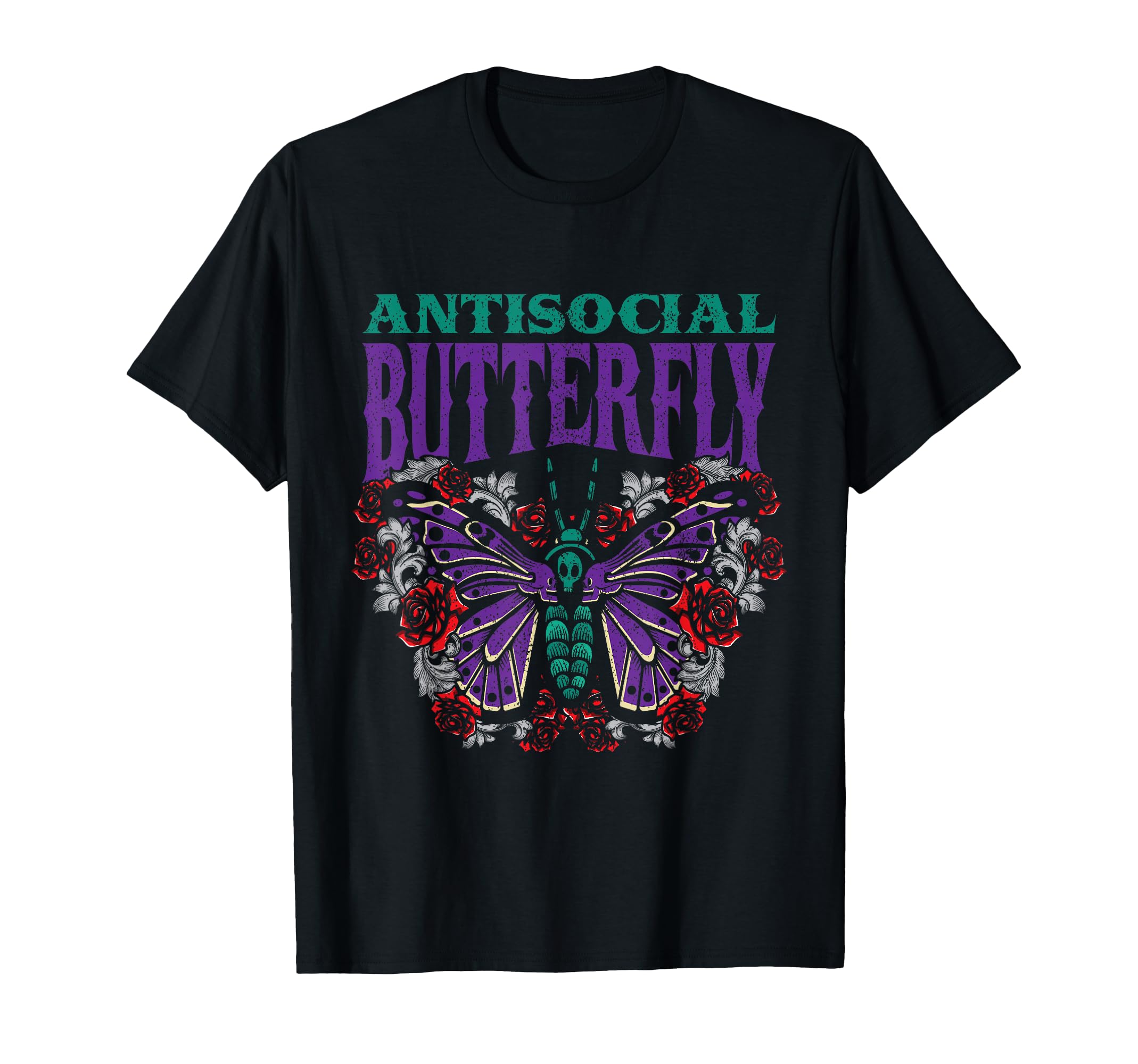 Butterfly Antisocial Entomologist T-Shirt - Casual Everyday Wear Men Women - T-Shirt, Sweatshirt, Hoodie