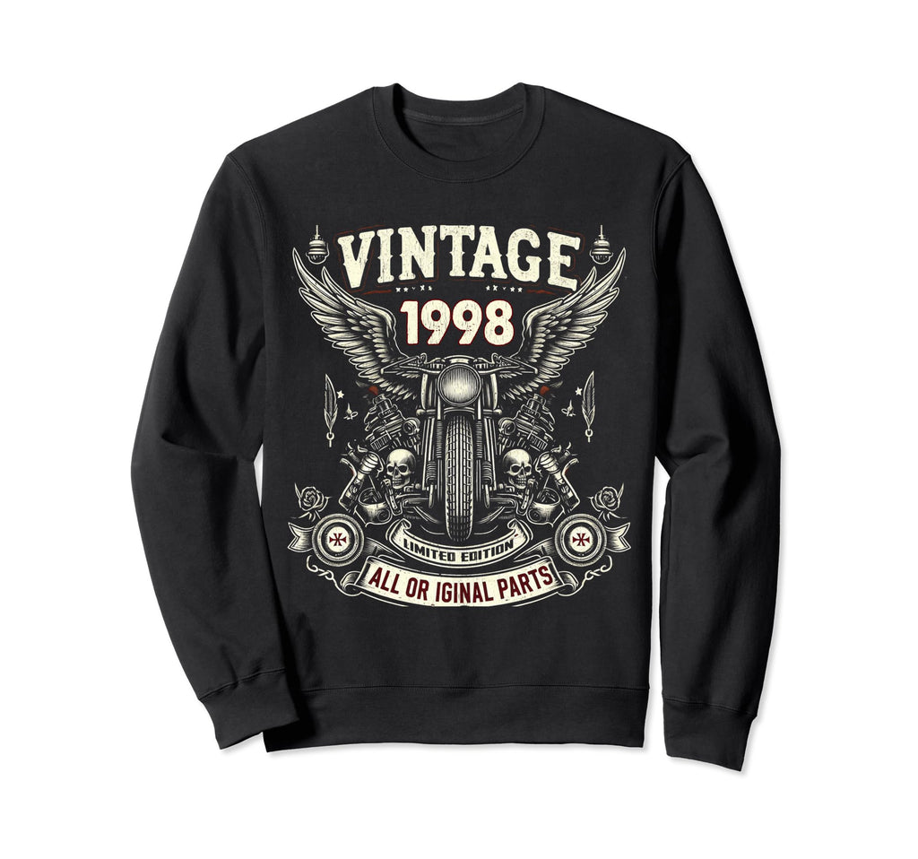 1998 Born 1998 26Th Birthday Sweatshirt - Minimalist Print for Adults - T-Shirt, Sweatshirt, Hoodie