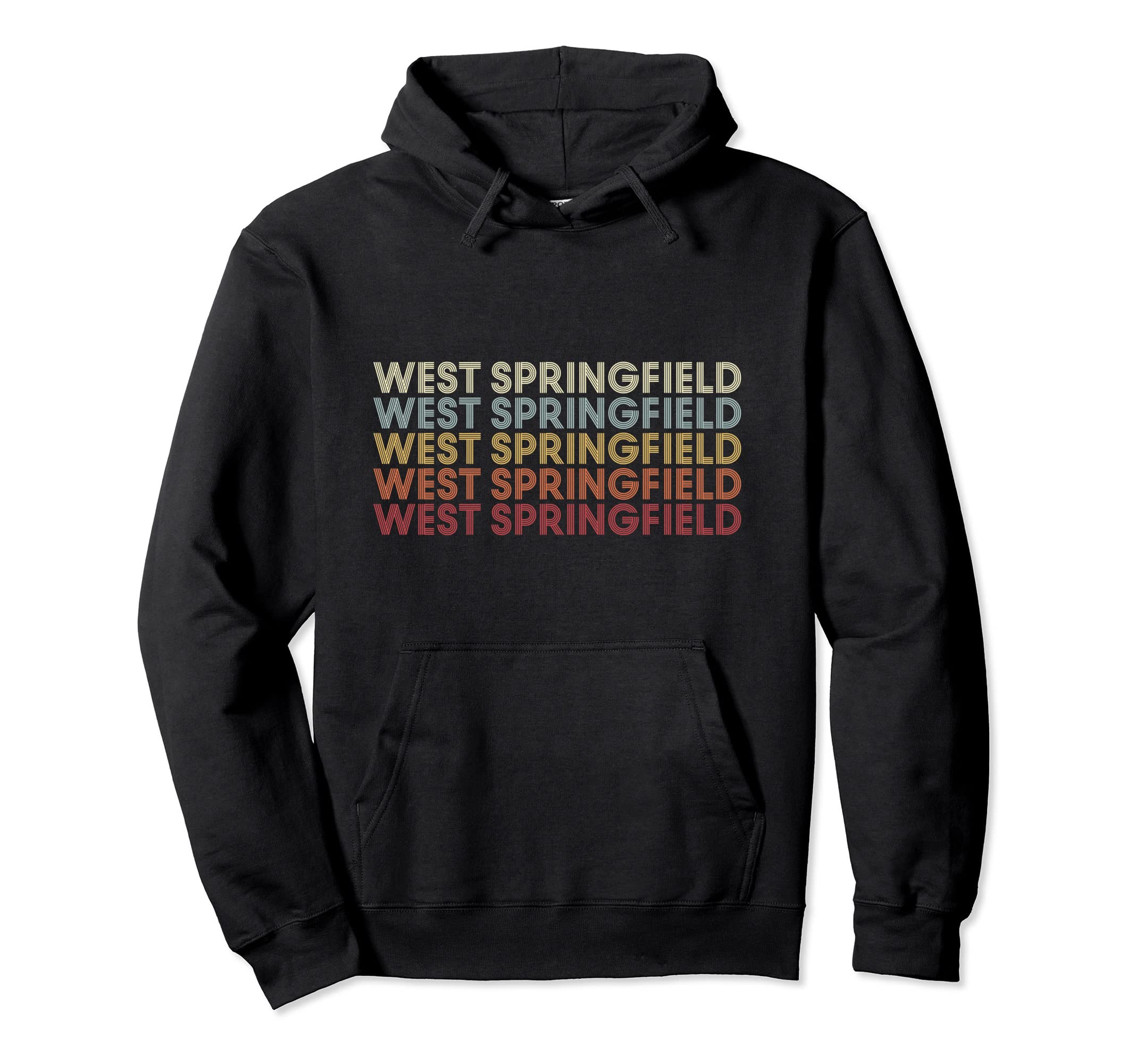 West Springfield Massachusetts West Hoodie - Aesthetic Graphic for Adults - T-Shirt, Sweatshirt, Hoodie