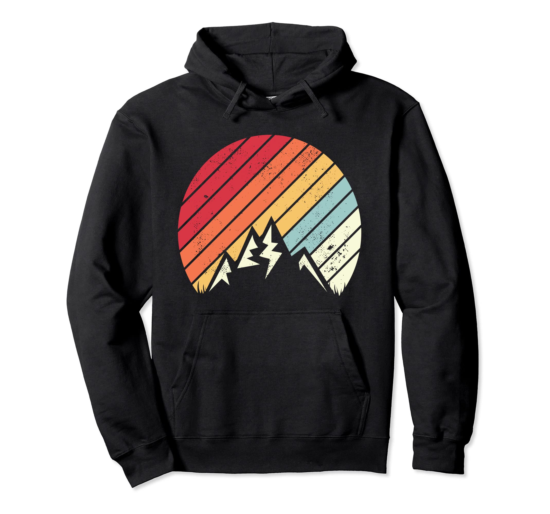 Landscape Mountain Sunset Lake Hoodie - Trendy Graphic Unisex - T-Shirt, Sweatshirt, Hoodie
