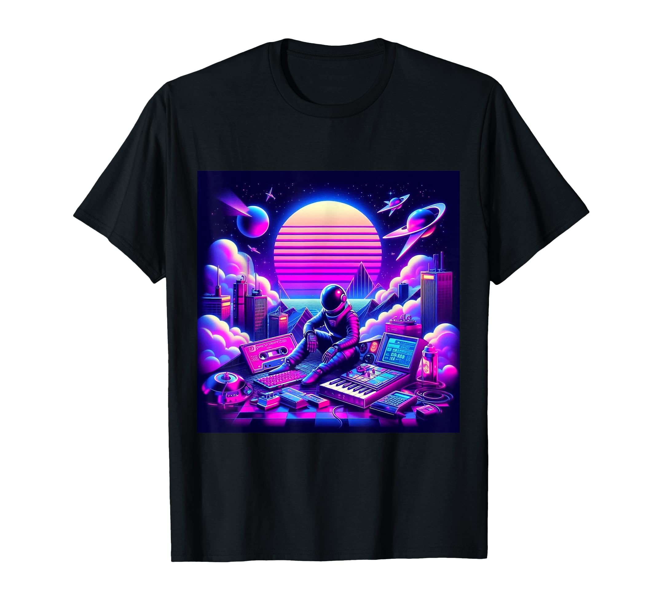 Synthwave Retrowave Outrun Aesthetic T-Shirt - Aesthetic Graphic Unisex - T-Shirt, Sweatshirt, Hoodie