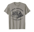 I Think Therefore I Cant Sleep Raccoon T-Shirt - Novelty Apparel Men Women - T-Shirt, Sweatshirt, Hoodie