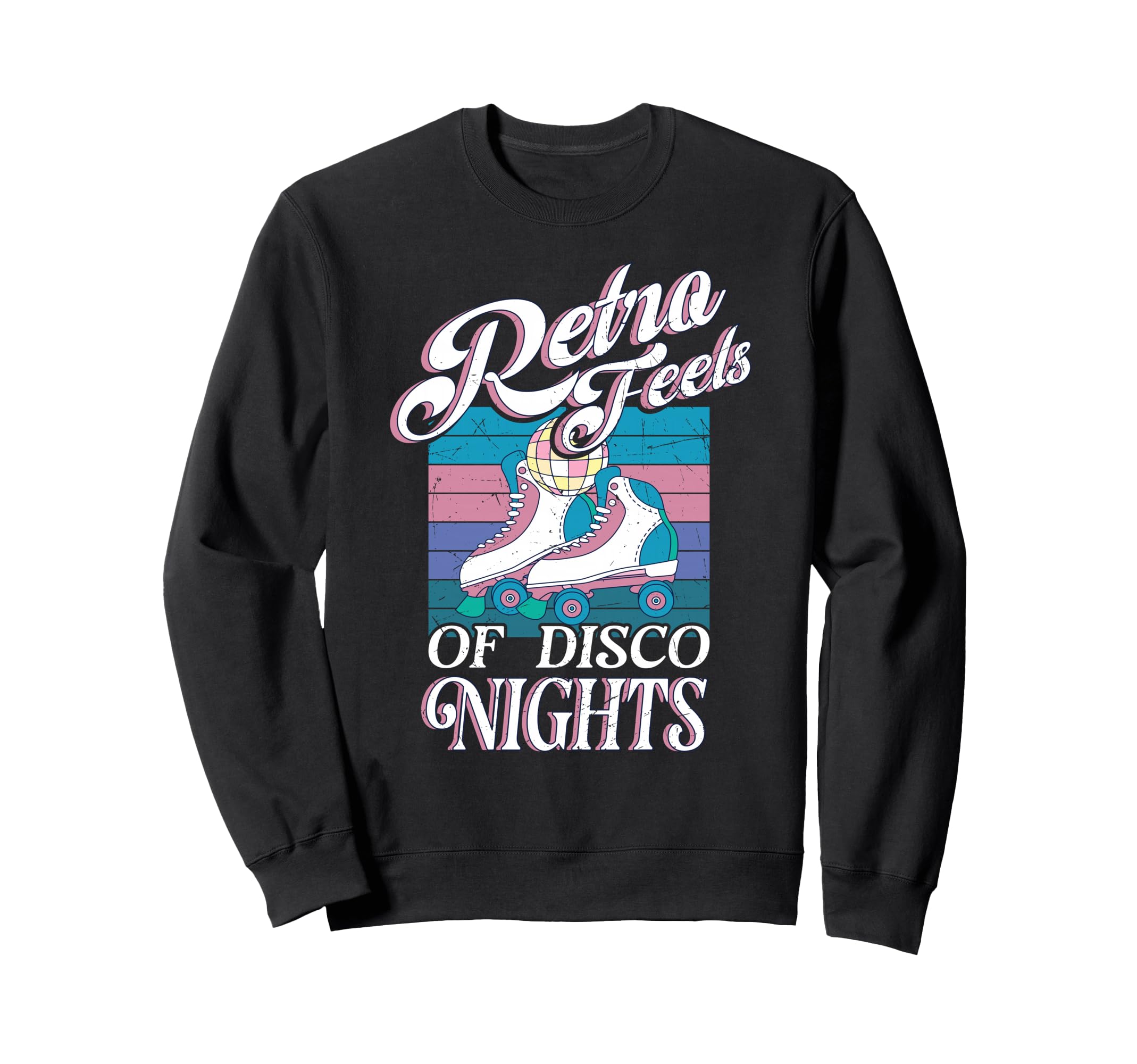 Roller Skating Roller Skates Disco Sweatshirt - Unique Graphic Men Women - T-Shirt, Sweatshirt, Hoodie