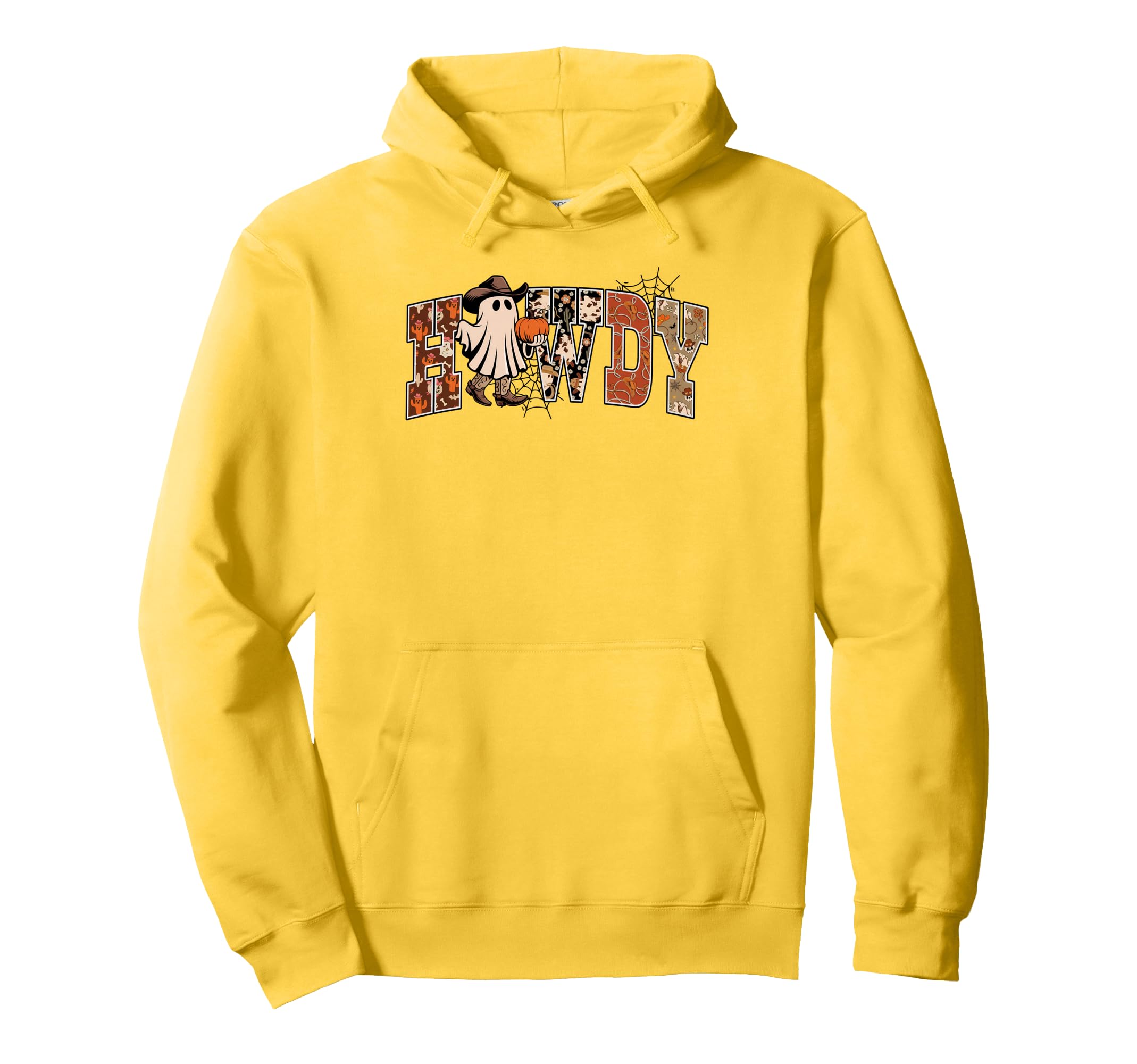 Howdy Ghost Western Halloween Hoodie - Casual Everyday Wear Men Women - T-Shirt, Sweatshirt, Hoodie