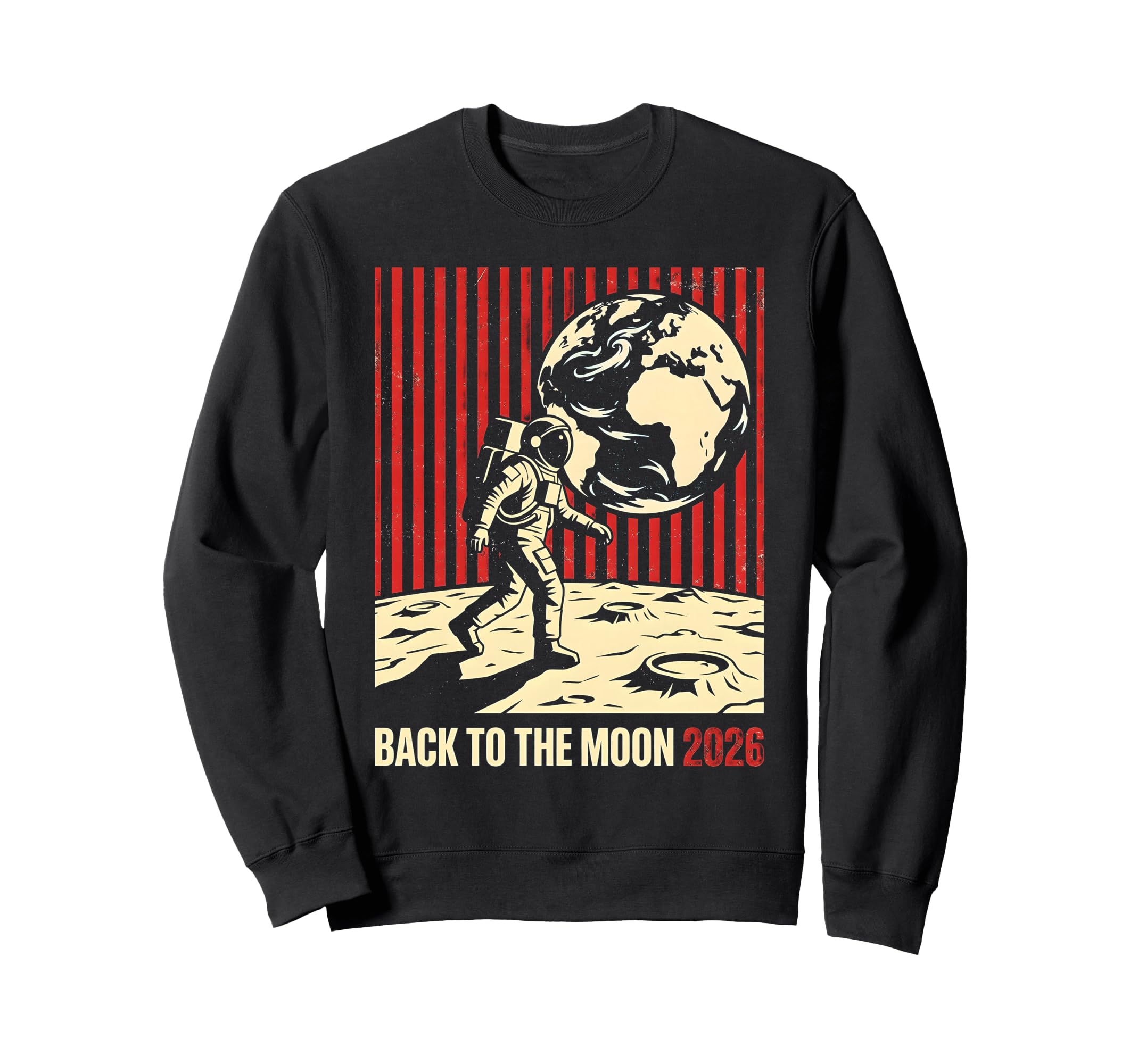 Back To Moon 2026 Funny Sweatshirt - Aesthetic Graphic for Adults - T-Shirt, Sweatshirt, Hoodie