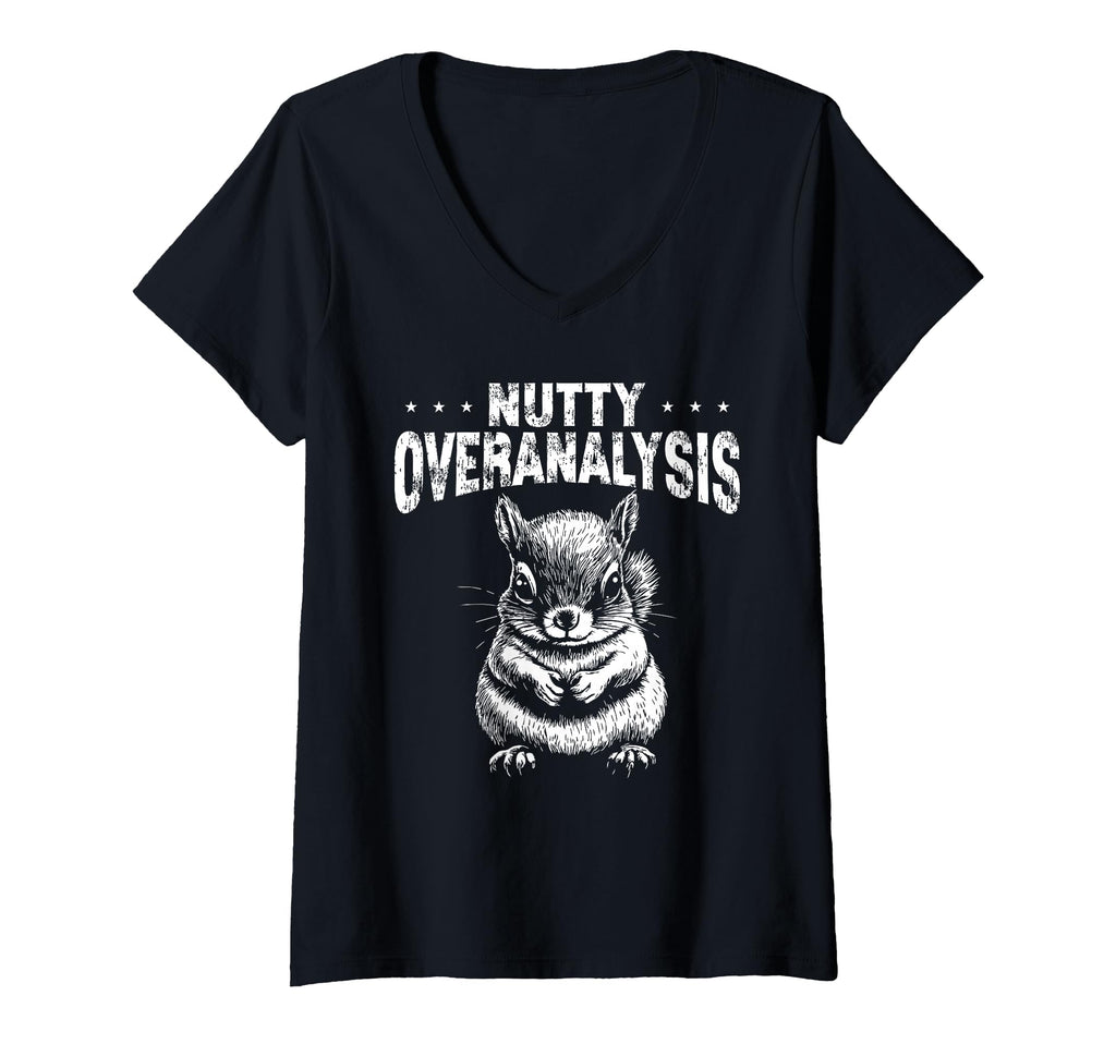 Womens Nutty Squirrel Overthinkers And T-Shirt - Unique Graphic Unisex - T-Shirt, Sweatshirt, Hoodie