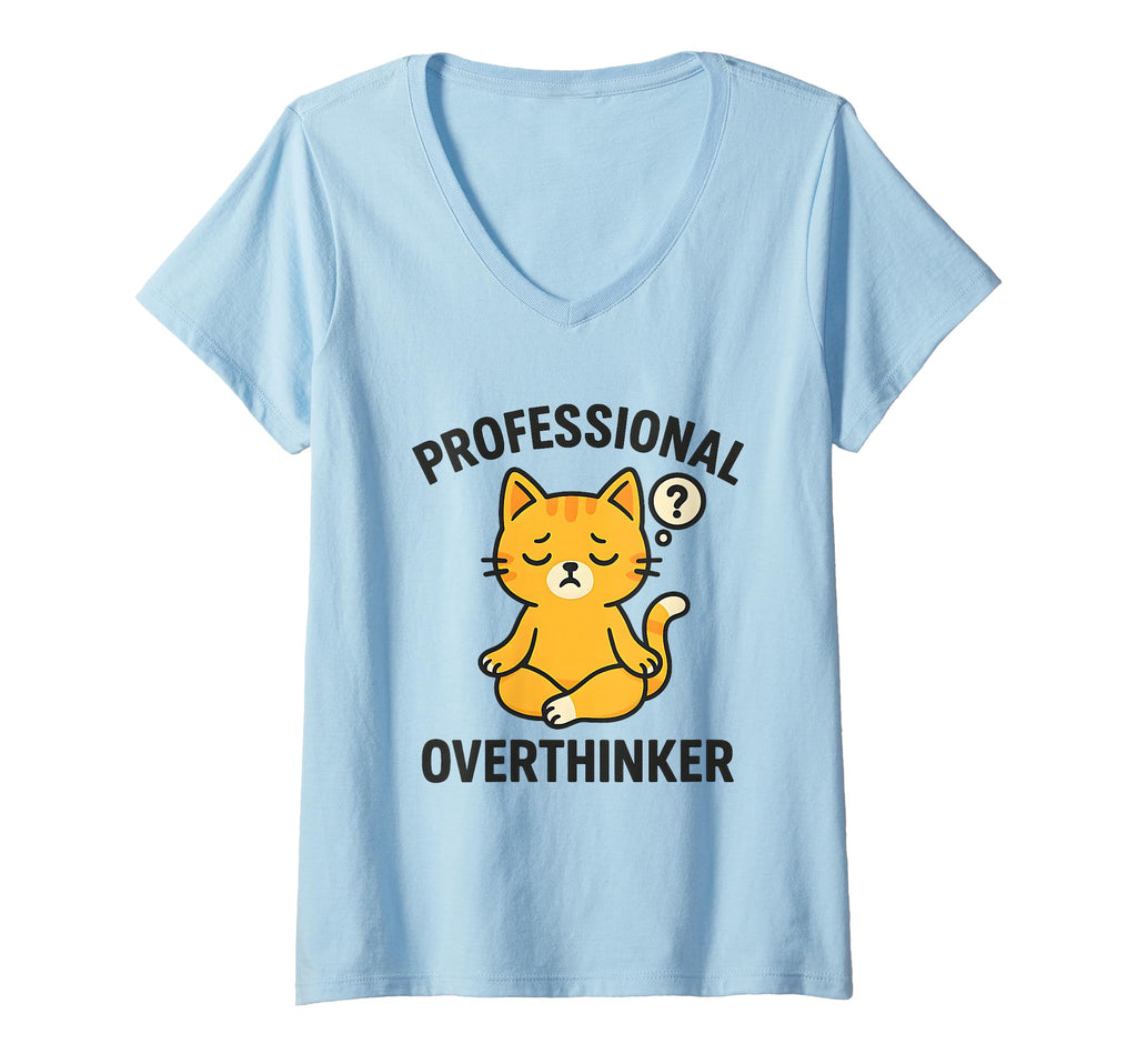 Womens Professional Overthinker Meditating T-Shirt - Unique Graphic Unisex - T-Shirt, Sweatshirt, Hoodie