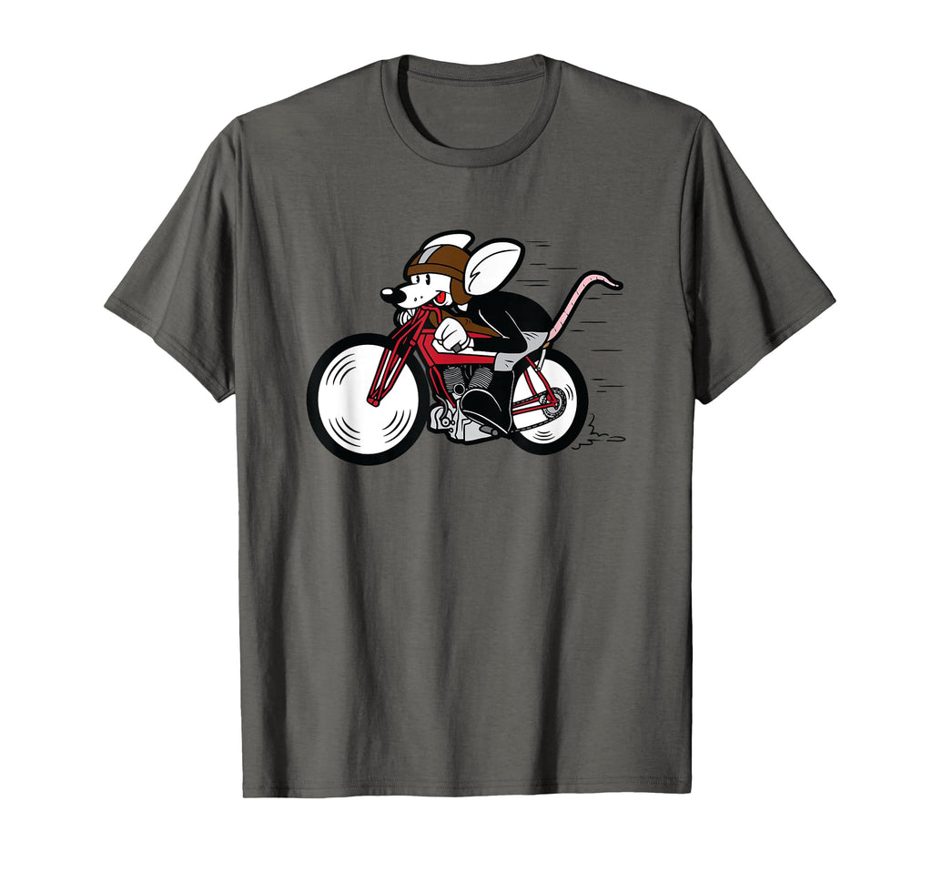 Motorcycle Shirts Cartoon Mouse T-Shirt - Minimalist Print Unisex - T-Shirt, Sweatshirt, Hoodie