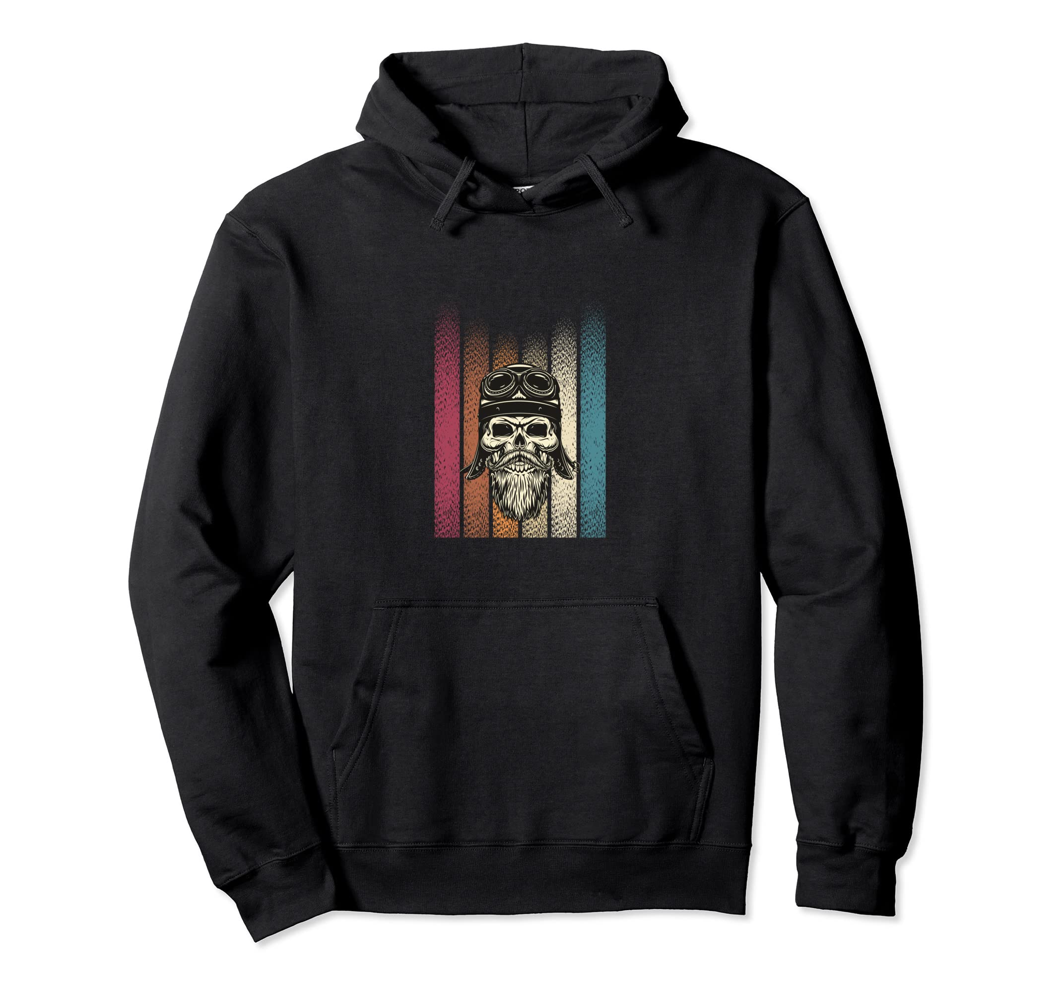 Motorcycle Gift Biker Bearded Hoodie - Streetwear Style Unisex - T-Shirt, Sweatshirt, Hoodie