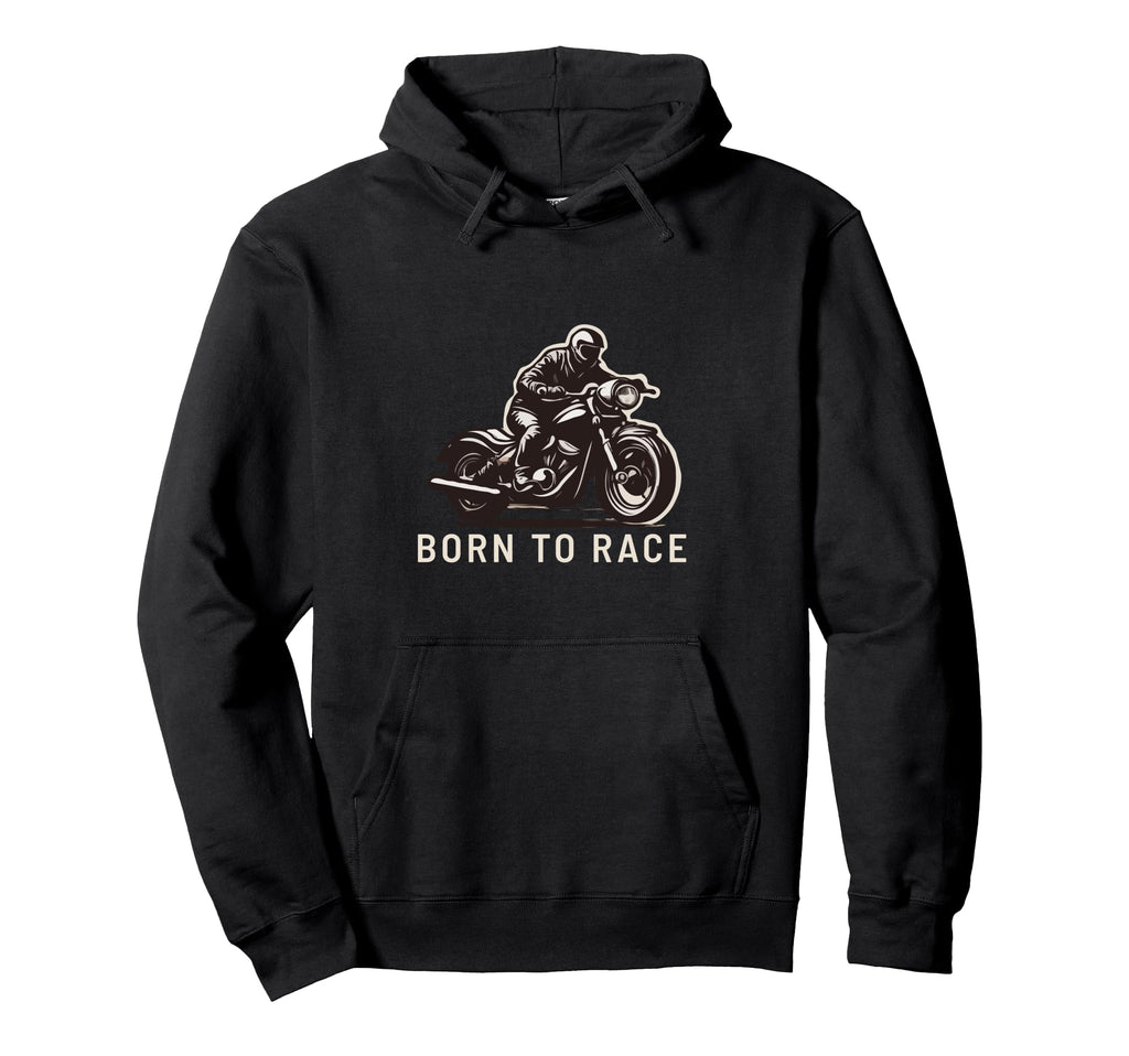 Cafe Racer Motorcycle Bike Club Born To Race Hoodie - Graphic Print Unisex - T-Shirt, Sweatshirt, Hoodie