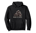 Cafe Racer Motorcycle Bike Club Born To Race Hoodie - Graphic Print Unisex - T-Shirt, Sweatshirt, Hoodie