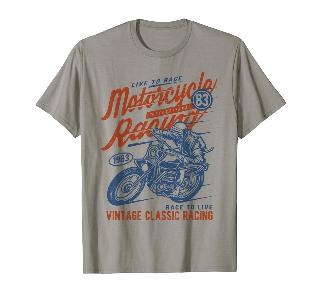Motorcycle Racing Distressed T-Shirt - Novelty Apparel Men Women - T-Shirt, Sweatshirt, Hoodie