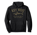 Key West Florida Shark Arched Tan Hoodie - Aesthetic Graphic Men Women - T-Shirt, Sweatshirt, Hoodie