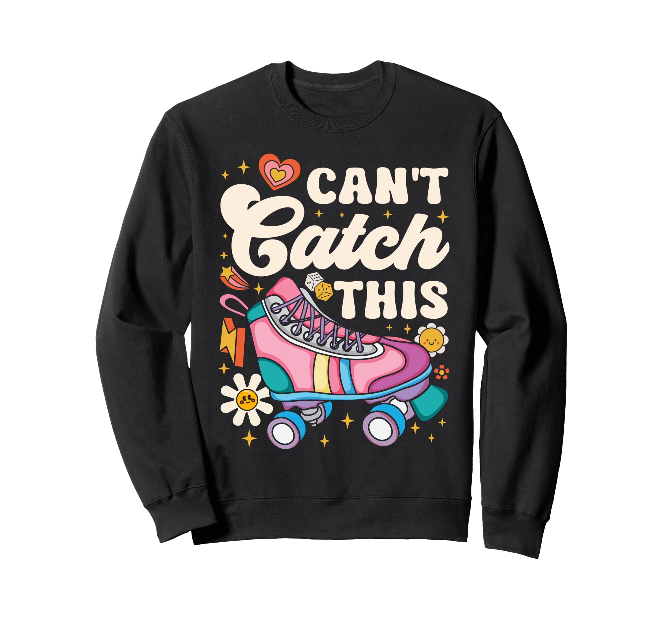 Roller Skating Skate 1970S Cant Sweatshirt - Custom Art Print Men Women - T-Shirt, Sweatshirt, Hoodie