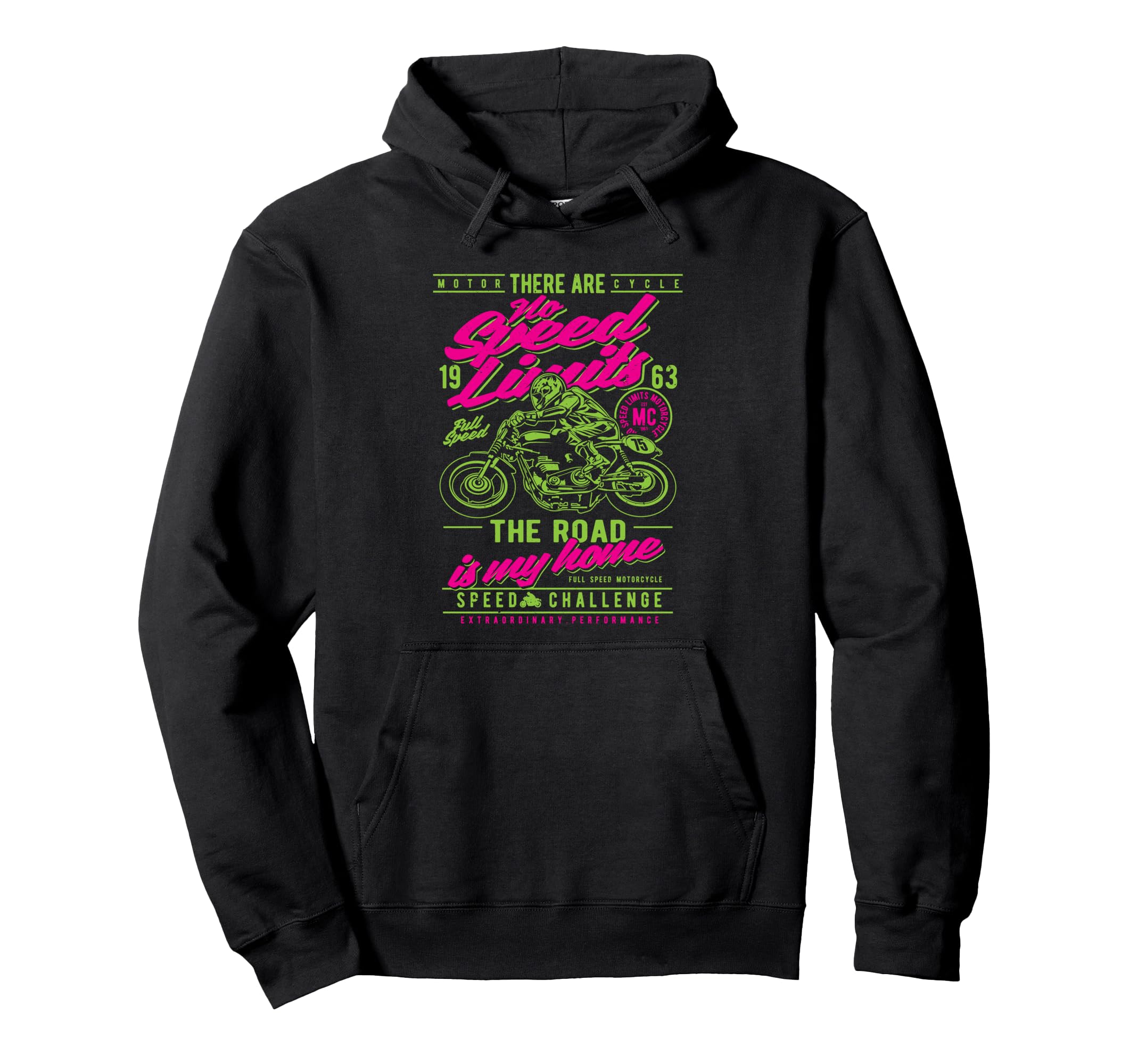 Motorcycle Race Hoodie - Streetwear Style Unisex - T-Shirt, Sweatshirt, Hoodie