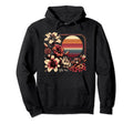 April Bloom Sunset Floral Vector Hoodie - Unique Graphic for Adults - T-Shirt, Sweatshirt, Hoodie