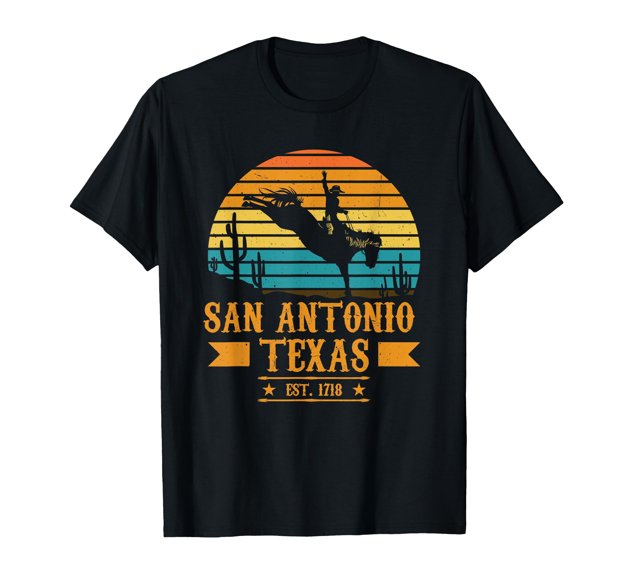 San Antonio Texas Rodeo Rider Horse T-Shirt - Minimalist Print for Adults - T-Shirt, Sweatshirt, Hoodie