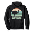Emus Sunset Emu Hoodie - Fun Novelty Design Men Women - T-Shirt, Sweatshirt, Hoodie