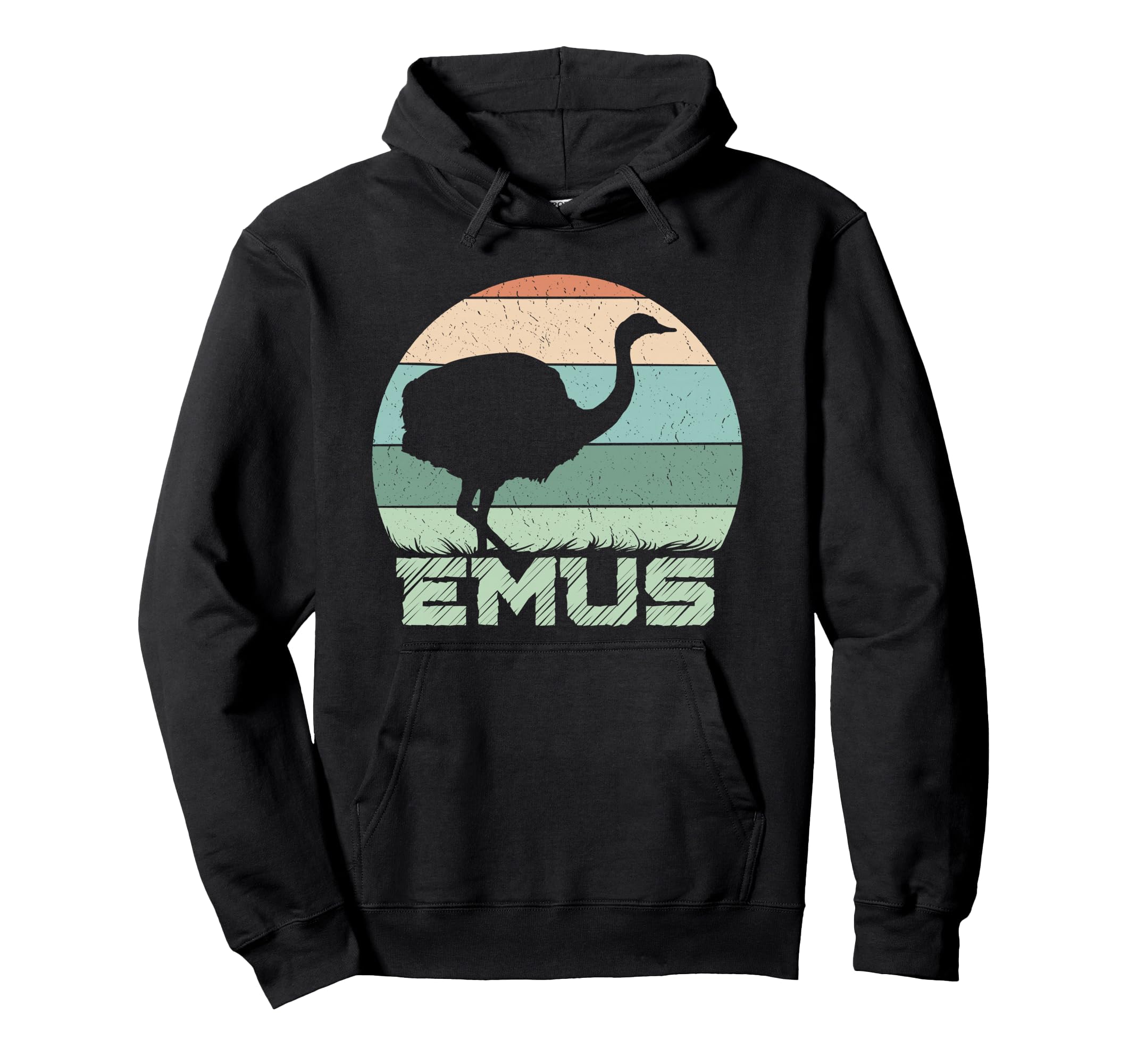 Emus Sunset Emu Hoodie - Fun Novelty Design Men Women - T-Shirt, Sweatshirt, Hoodie