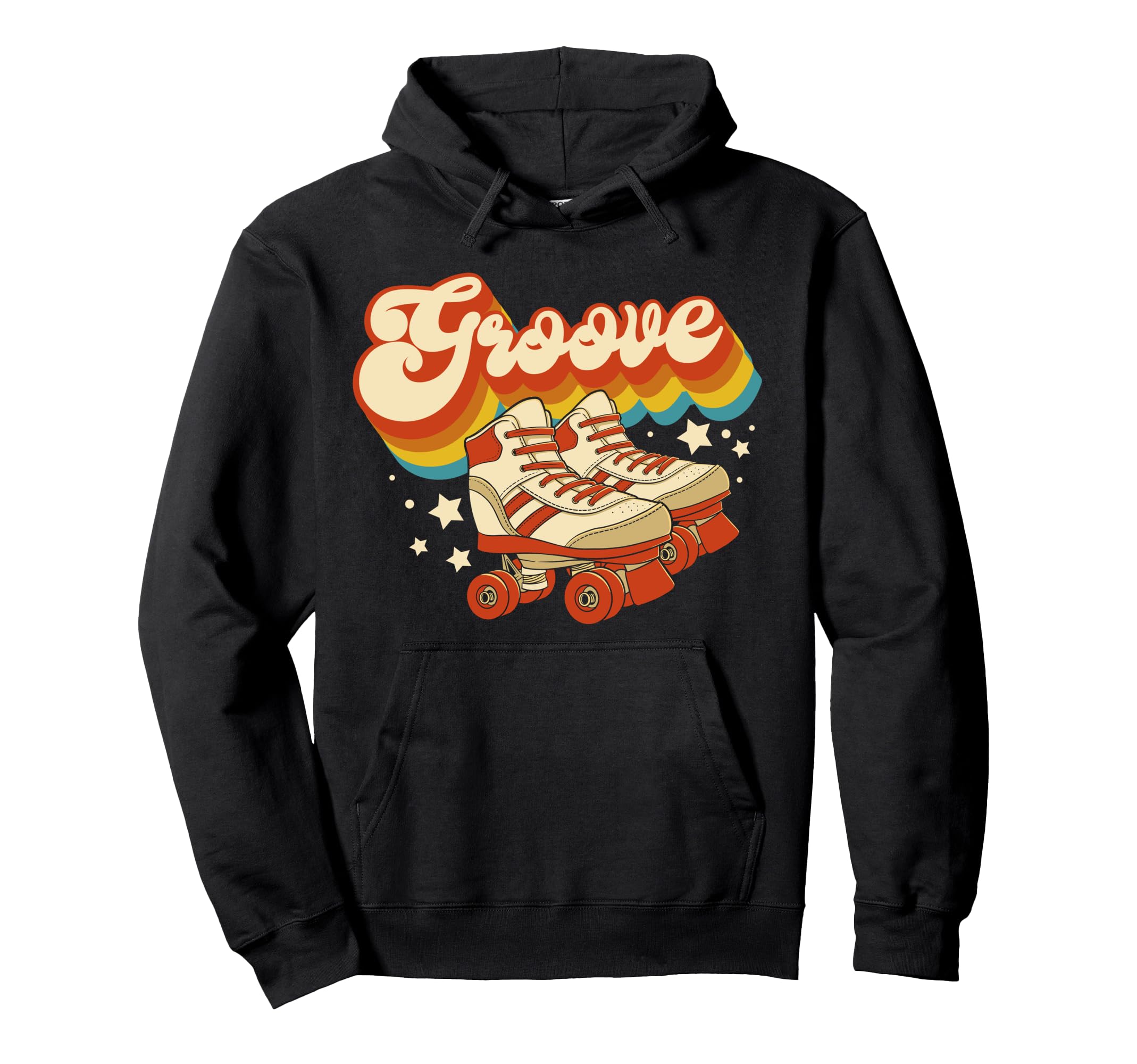 Roller Skating Skate 1970S Groove Hoodie - Minimalist Print Unisex - T-Shirt, Sweatshirt, Hoodie