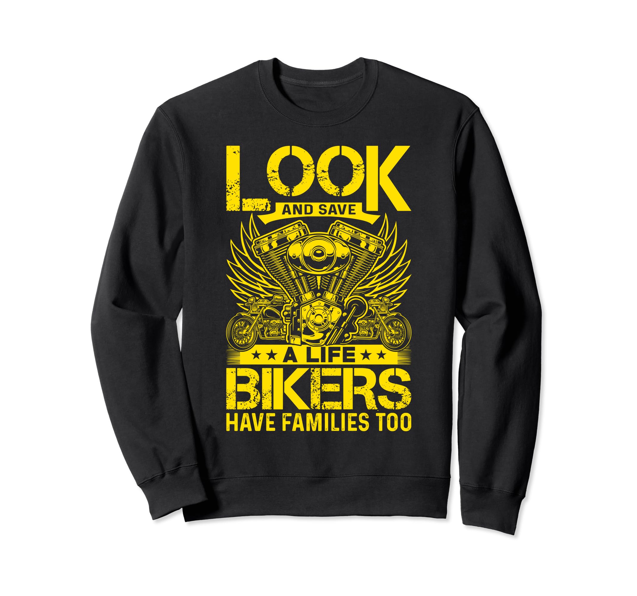 And Save Life Bikers Motorcycle Sweatshirt - Casual Everyday Wear Unisex - T-Shirt, Sweatshirt, Hoodie