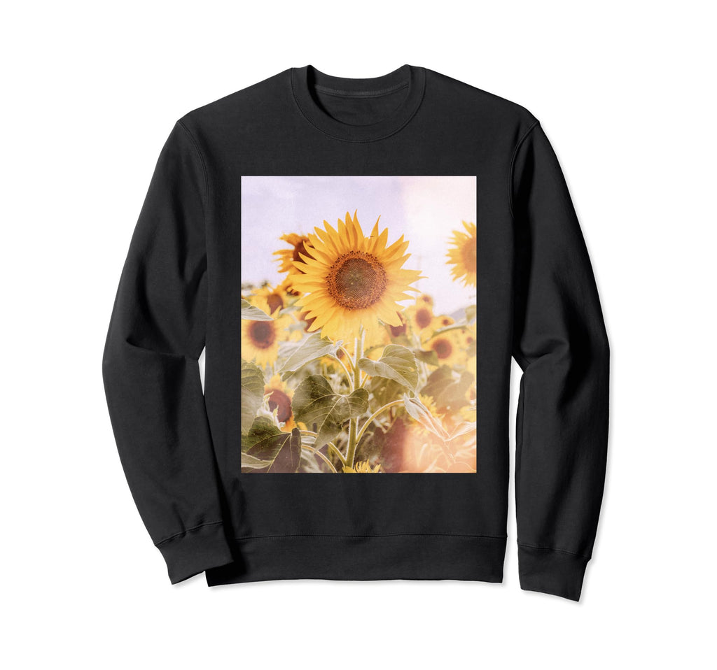 Aesthetic Floral Flower Sunflower Art Sweatshirt - Custom Art Print Unisex - T-Shirt, Sweatshirt, Hoodie