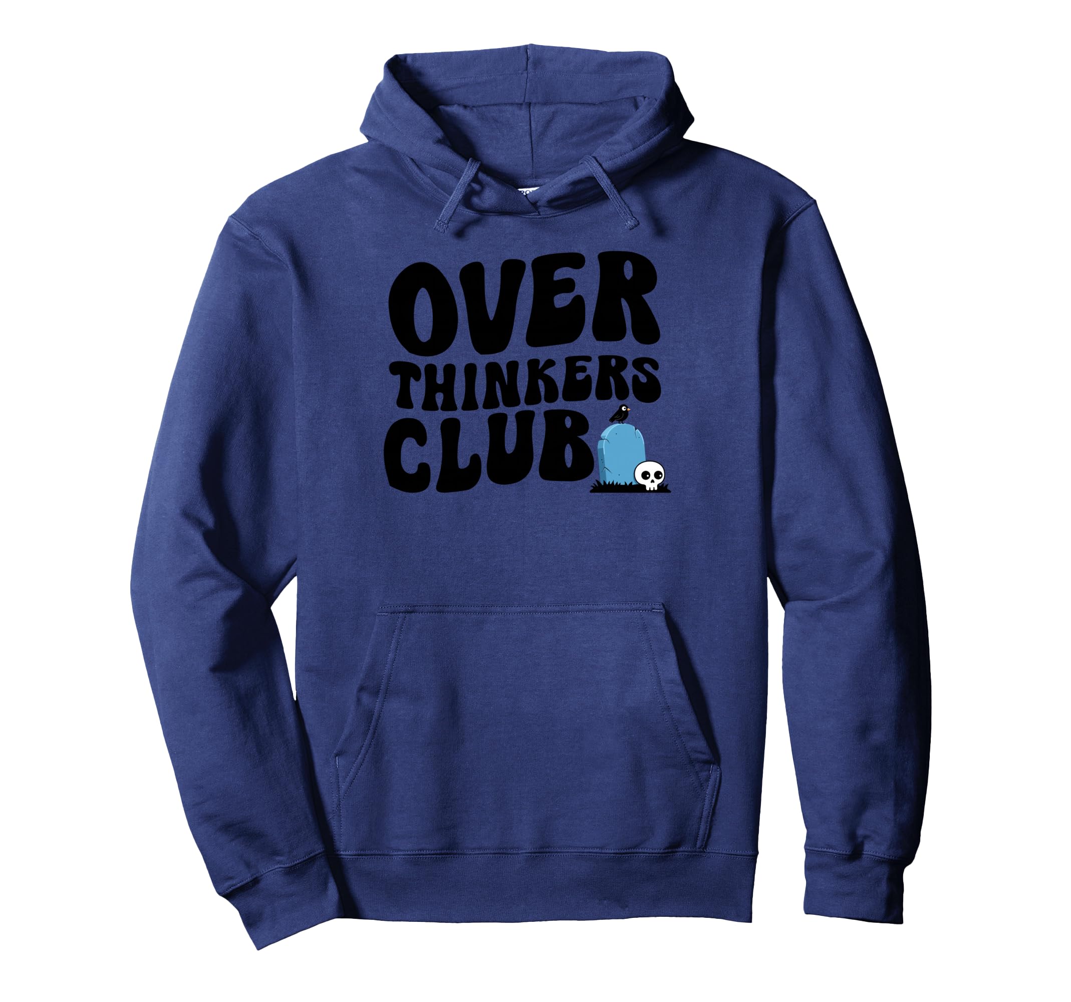 Overthinkers Club Hoodie - Trendy Graphic Men Women - T-Shirt, Sweatshirt, Hoodie