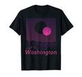 Washington Mountain Grid 80S 90S Aesthetic T-Shirt - Graphic Print Unisex - T-Shirt, Sweatshirt, Hoodie