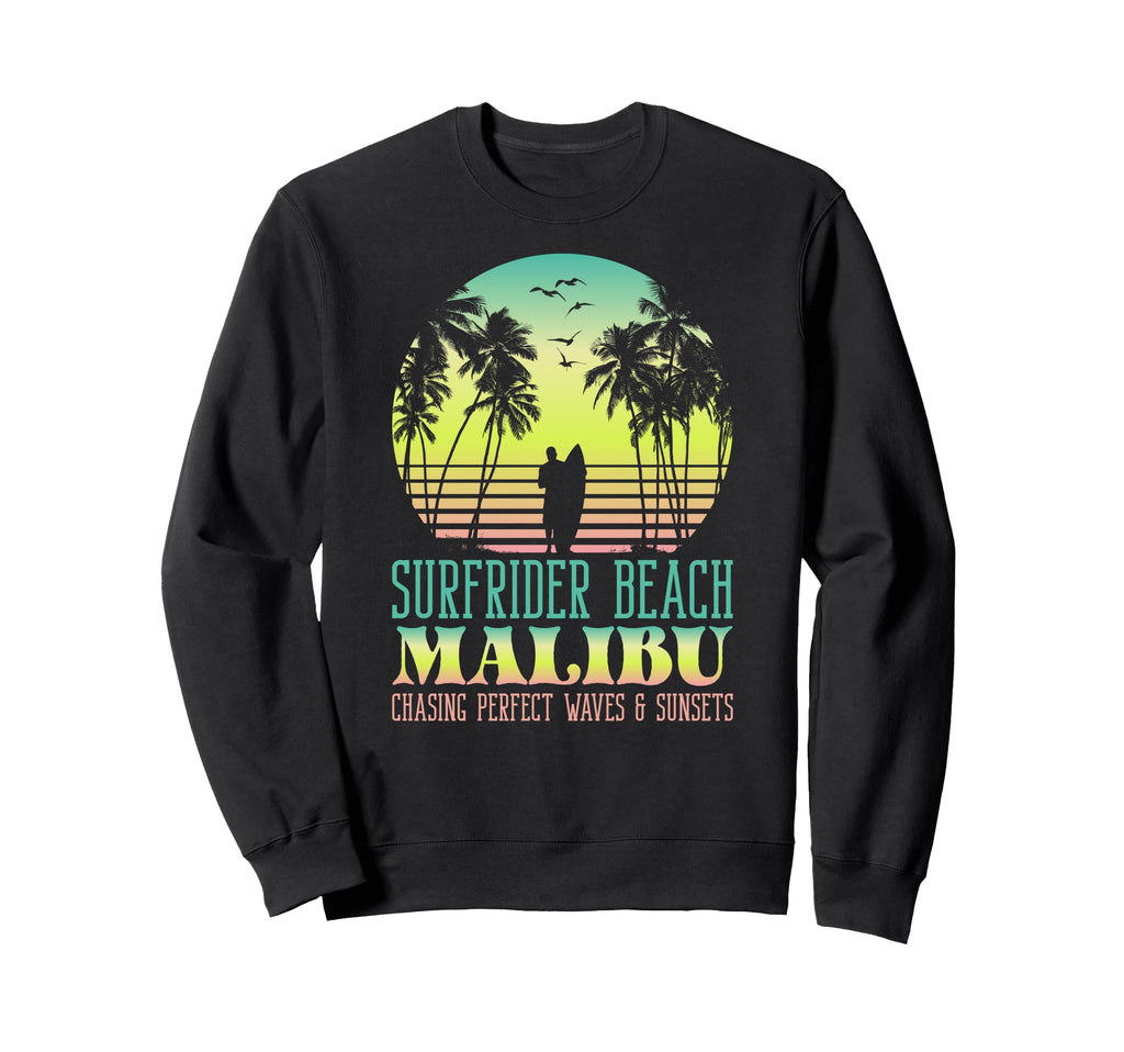 Waves Sunsets Surfrider Beach Sweatshirt - Custom Art Print Men Women - T-Shirt, Sweatshirt, Hoodie