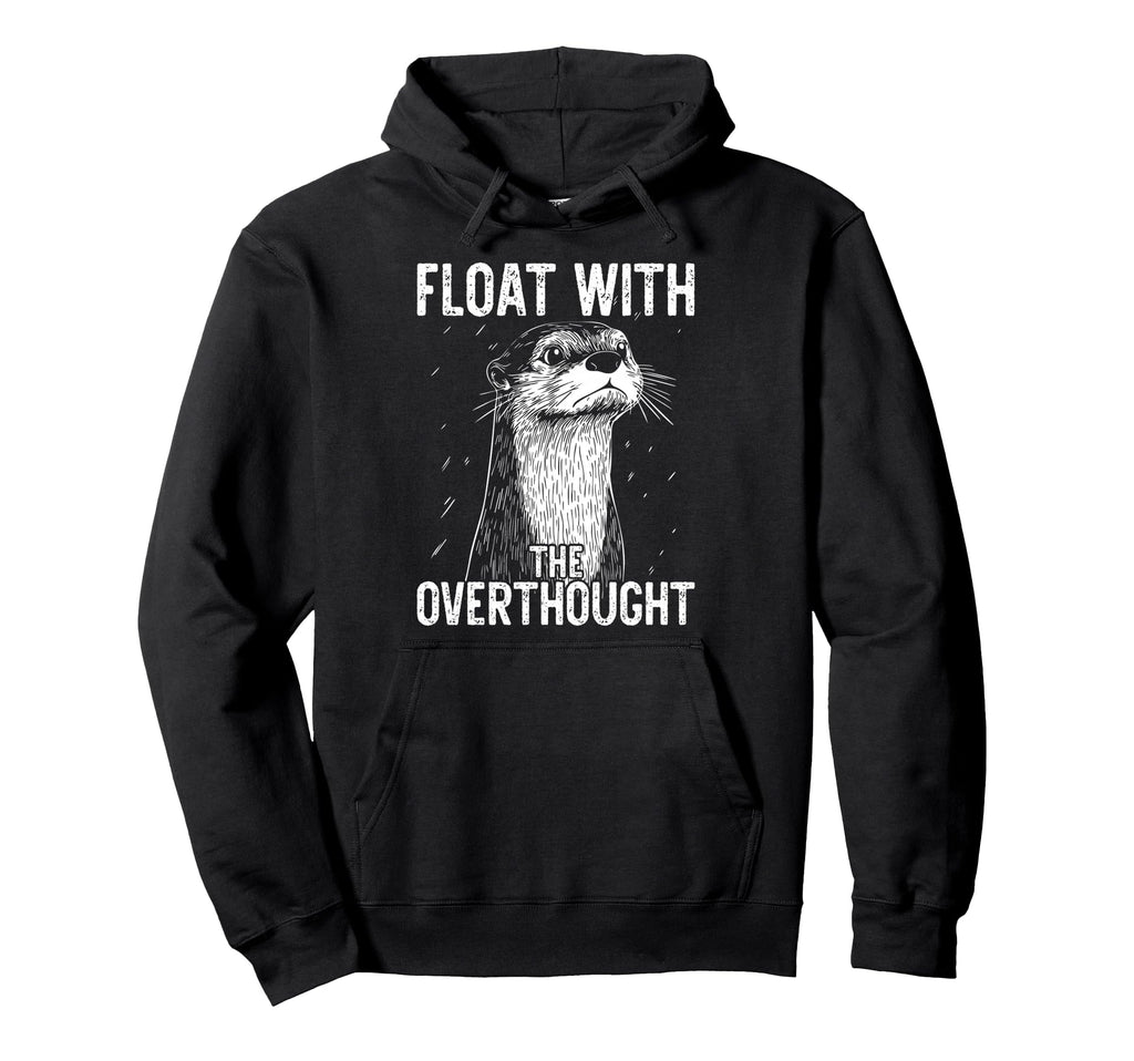 Thoughtful Otter Overthinkers Rest Hoodie - Novelty Apparel Men Women - T-Shirt, Sweatshirt, Hoodie