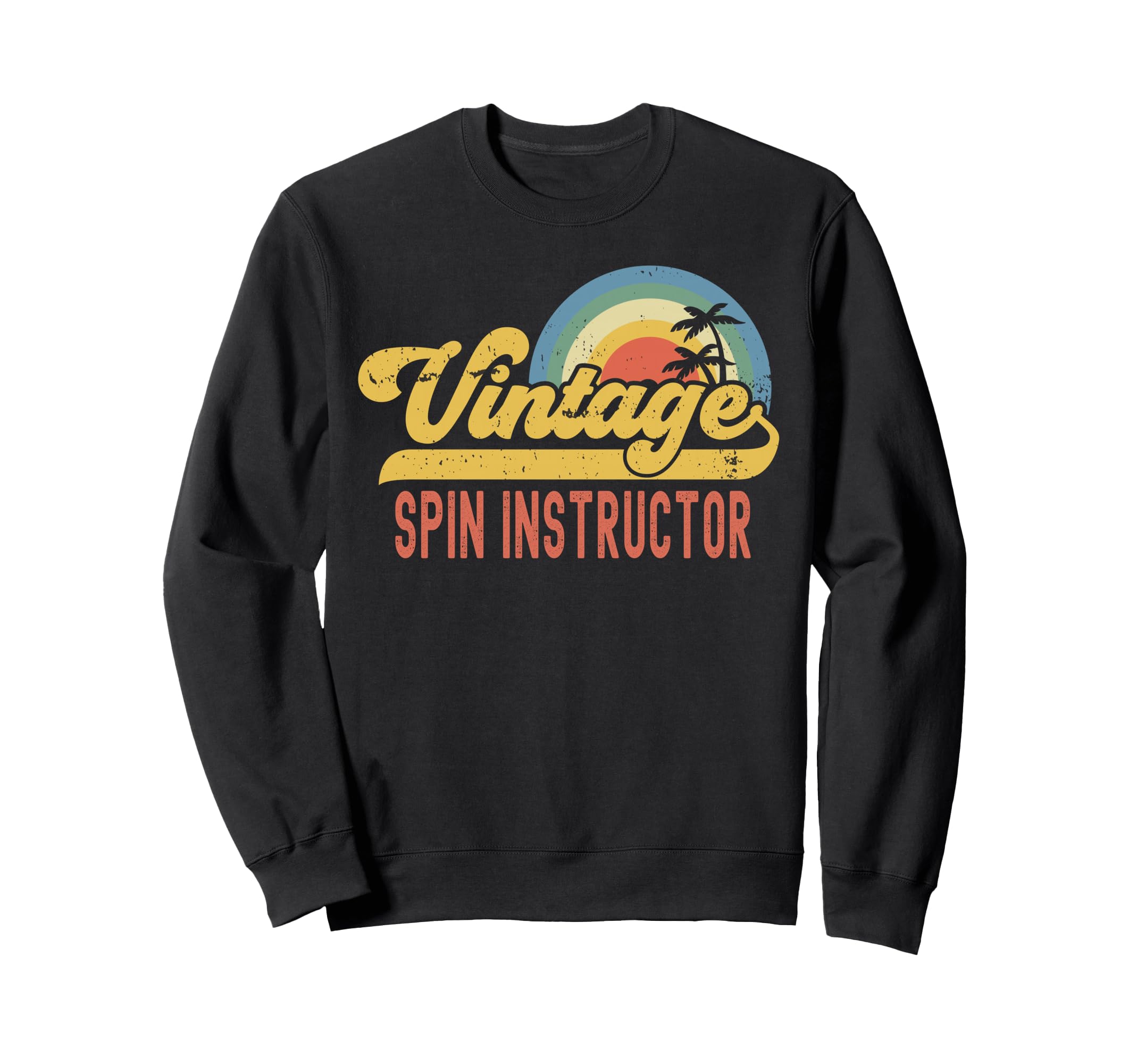 Spin Instructor Sunset Profession Sweatshirt - Trendy Graphic for Adults - T-Shirt, Sweatshirt, Hoodie