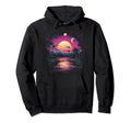 Vaporwave Solar System 80S Synthwave Hoodie - Custom Art Print for Adults - T-Shirt, Sweatshirt, Hoodie