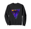 Synthwave Vaporwave Triangle Palm Sweatshirt - Trendy Graphic Men Women - T-Shirt, Sweatshirt, Hoodie