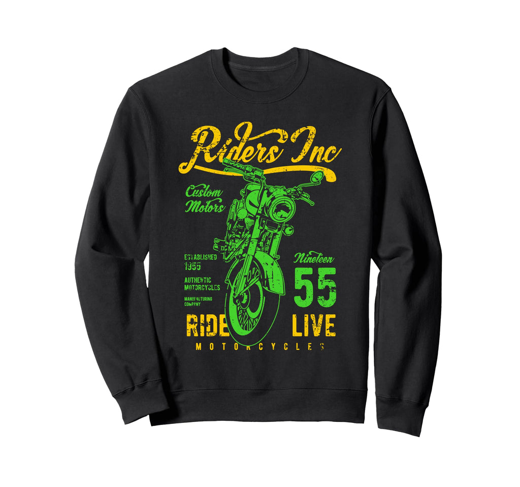 Riders Inc 1955 Motorcycle Sweatshirt - Streetwear Style for Adults - T-Shirt, Sweatshirt, Hoodie