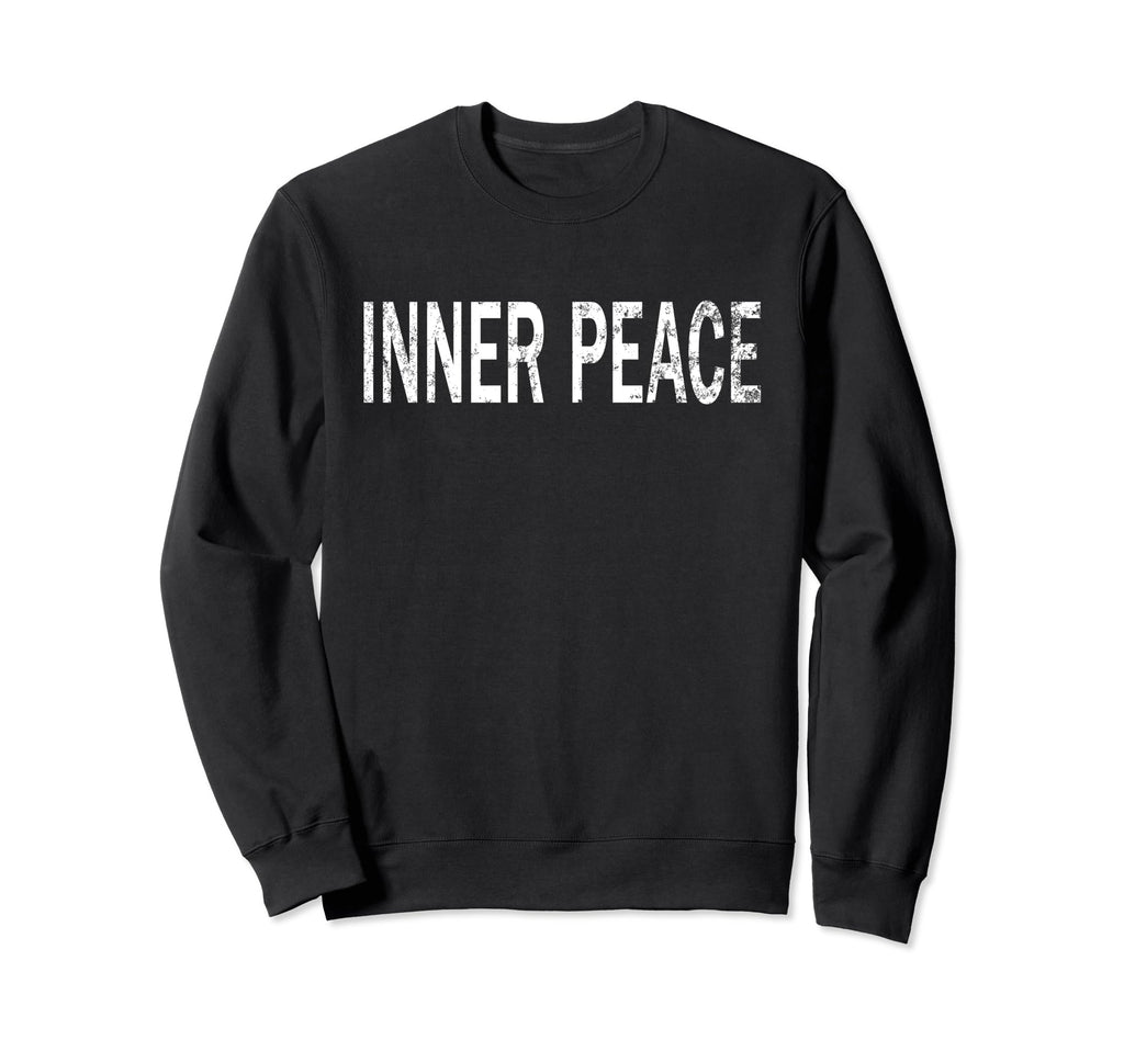 Inner Peace Distressed Mindfulness Sweatshirt - Unique Graphic Men Women - T-Shirt, Sweatshirt, Hoodie