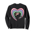 Roller Skating Skate Rainbow Heart Sweatshirt - Minimalist Print Men Women - T-Shirt, Sweatshirt, Hoodie
