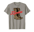 Knockin Cowboy Country Cowgirl Boots T-Shirt - Minimalist Print Unisex - T-Shirt, Sweatshirt, Hoodie