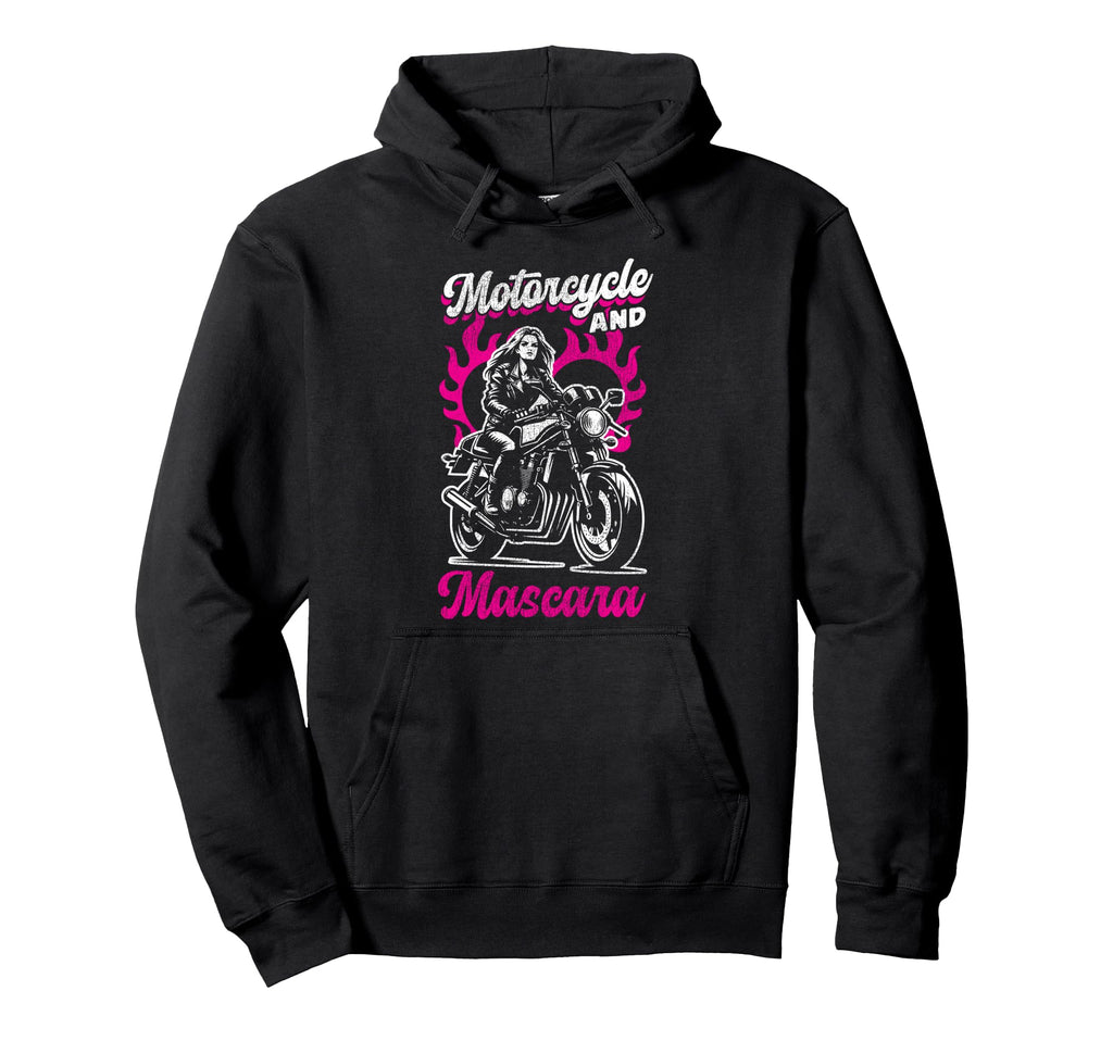 Motorcycle Biker Female Motorcycle And Hoodie - Trendy Graphic Men Women - T-Shirt, Sweatshirt, Hoodie
