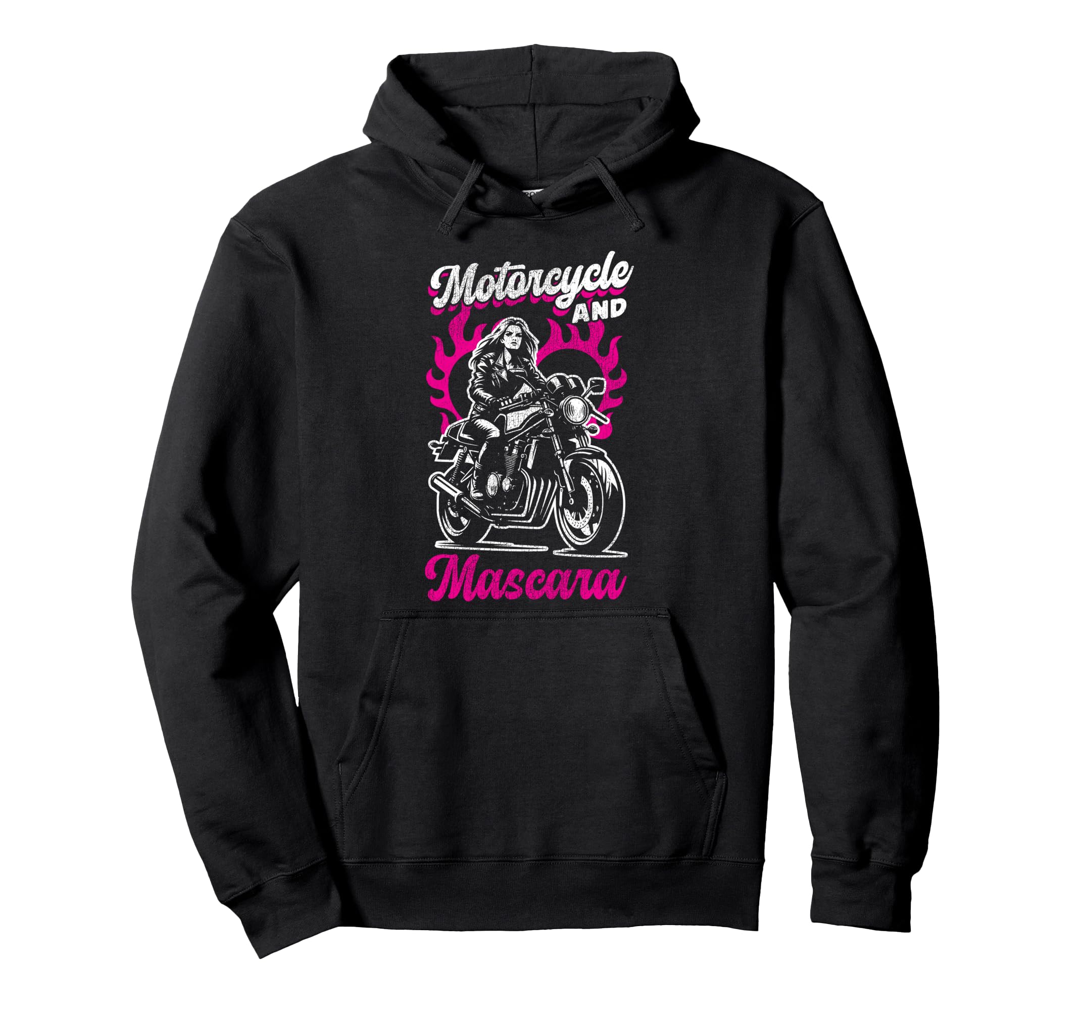 Motorcycle Biker Female Motorcycle And Hoodie - Trendy Graphic Men Women - T-Shirt, Sweatshirt, Hoodie