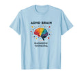 Adhd Brain Rainbow Thinking T-Shirt - Novelty Apparel for Adults - T-Shirt, Sweatshirt, Hoodie