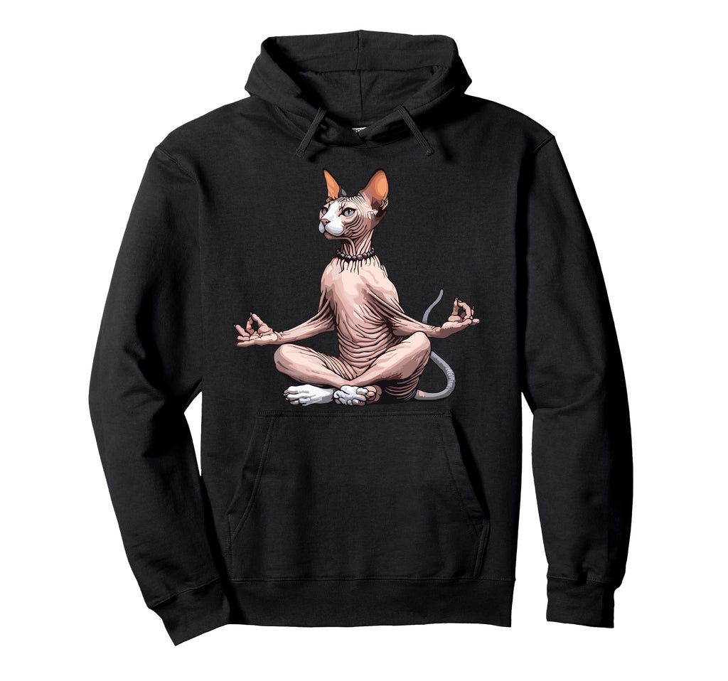 Meditation Sphynx Yoga Pose Relaxing Hoodie - Streetwear Style for Adults - T-Shirt, Sweatshirt, Hoodie