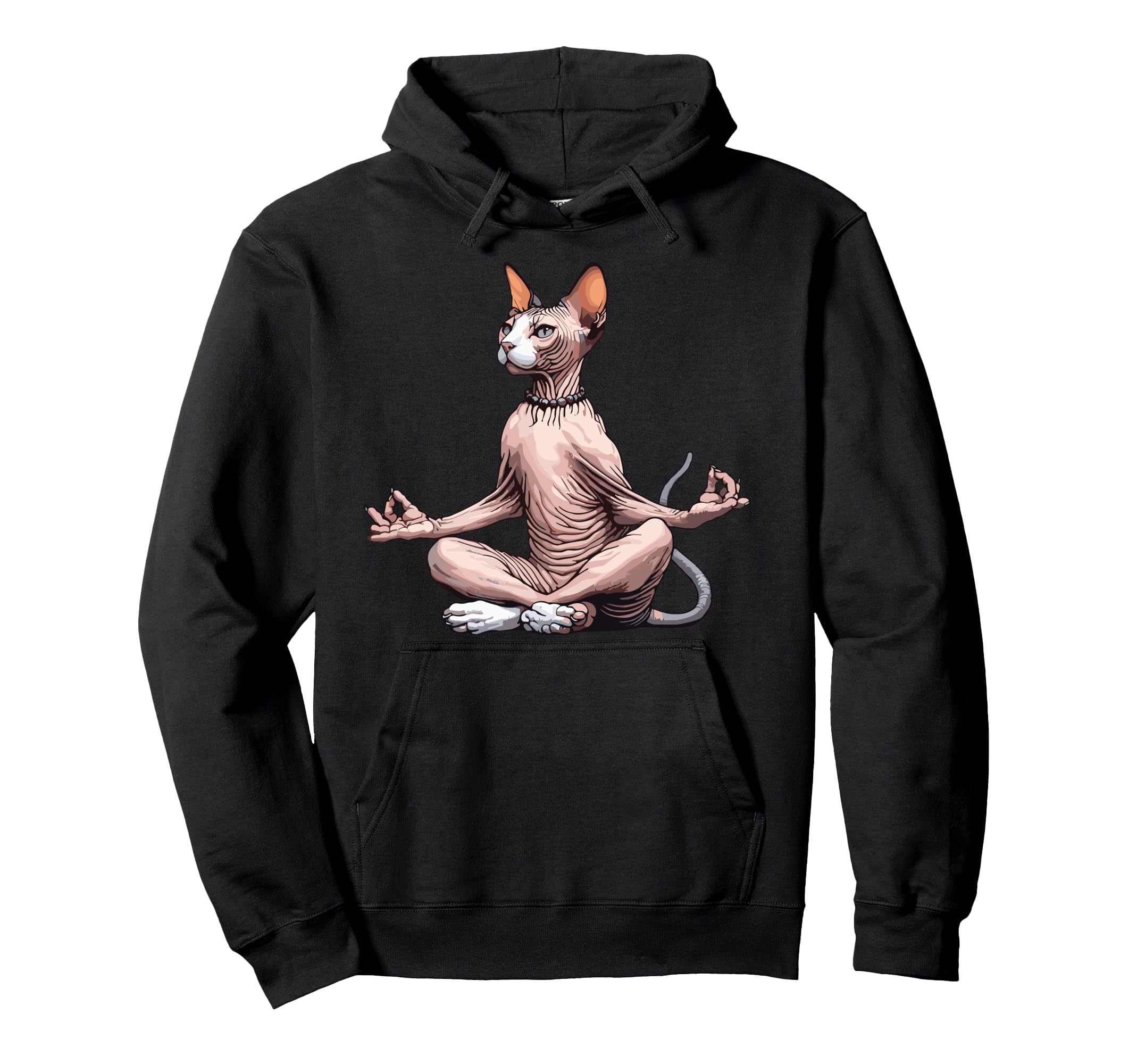 Meditation Sphynx Yoga Pose Relaxing Hoodie - Streetwear Style for Adults - T-Shirt, Sweatshirt, Hoodie