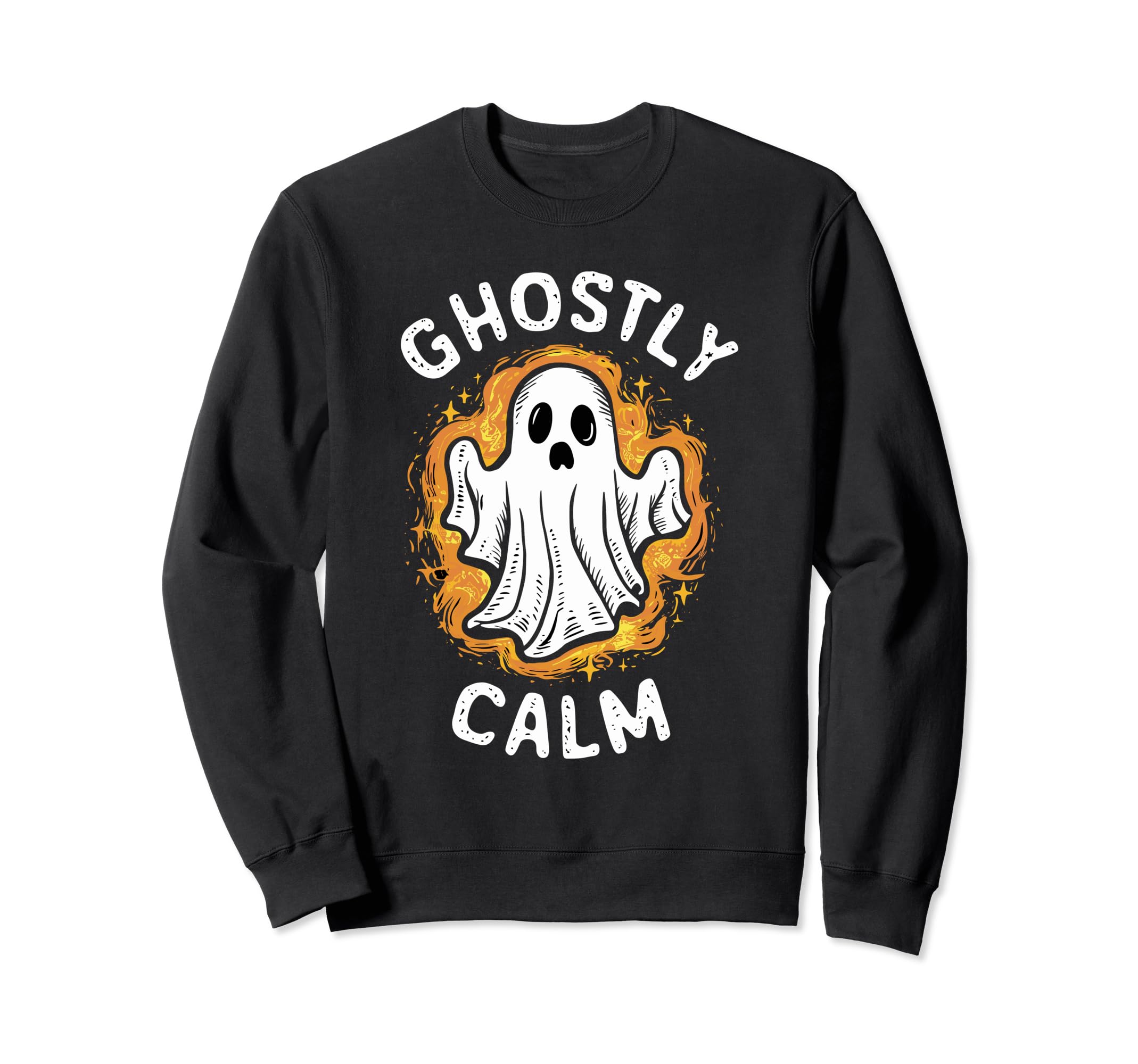 Ghost Monster Meditation Sweatshirt - Casual Everyday Wear Unisex - T-Shirt, Sweatshirt, Hoodie