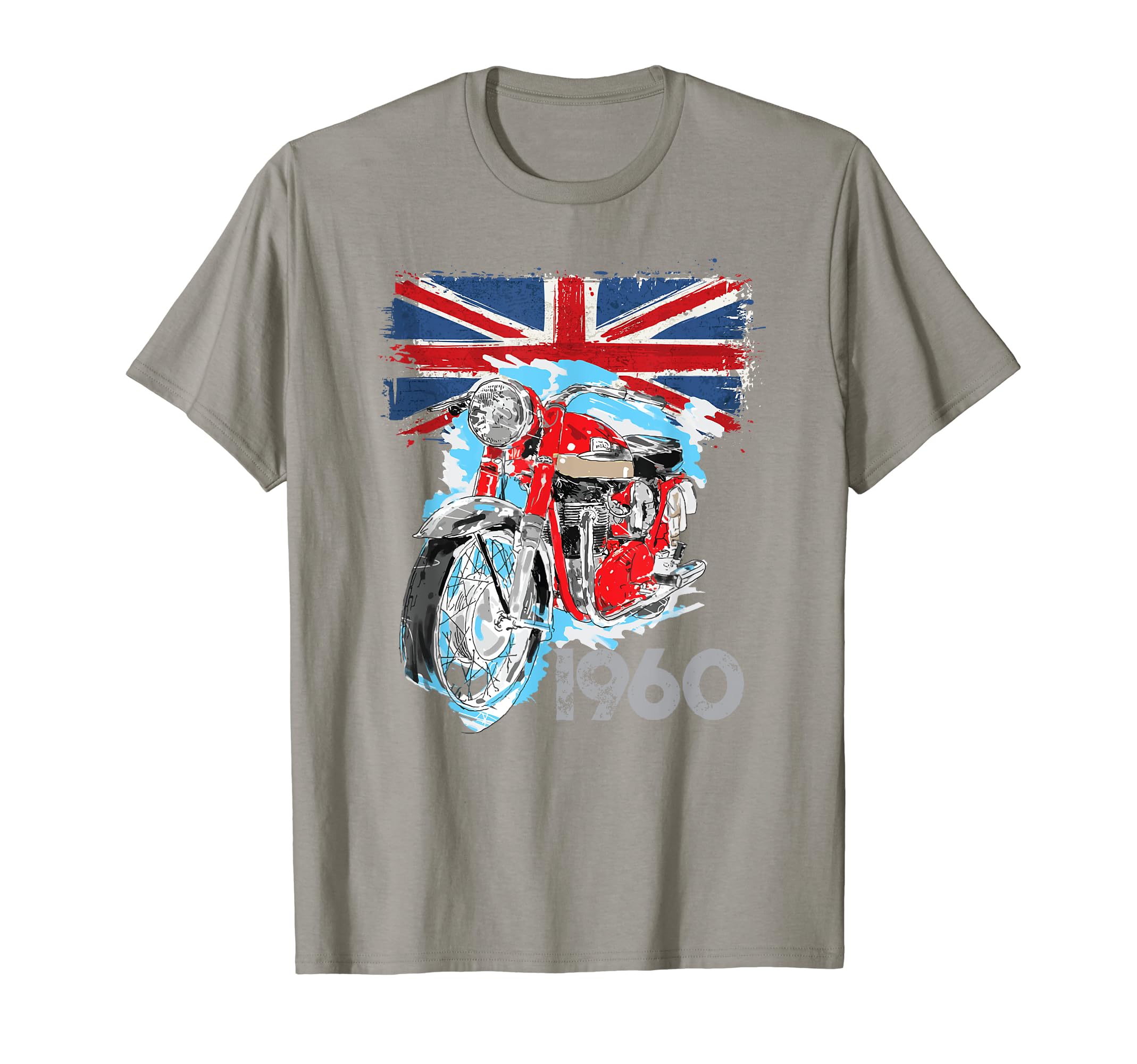 1960 British Motorcycle T-Shirt - Casual Everyday Wear for Adults - T-Shirt, Sweatshirt, Hoodie
